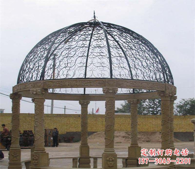 赣州八角凉亭大理石雕塑
