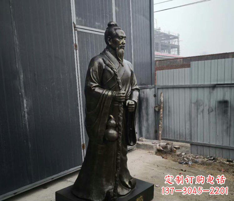 赣州扁鹊人物古代名医铜雕摆件