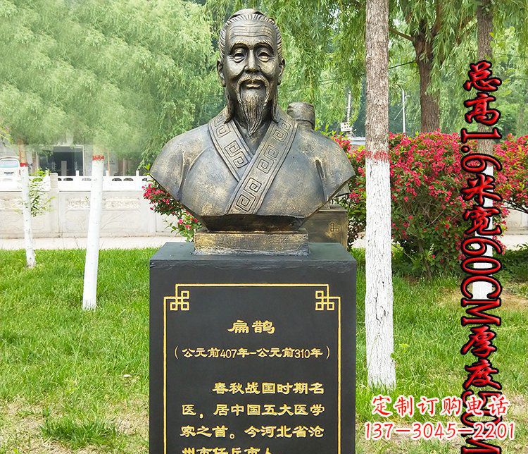 赣州“扁鹊”古代名医铜雕系列让古老的经典传承下去