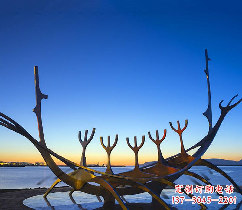 赣州帆船雕塑精致的海洋艺术品