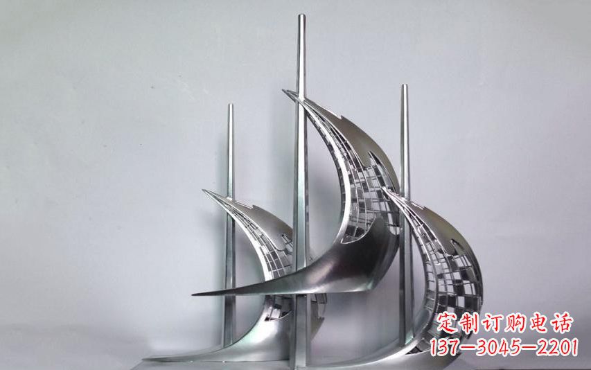 赣州不锈钢帆船雕塑——海洋之旅的象征