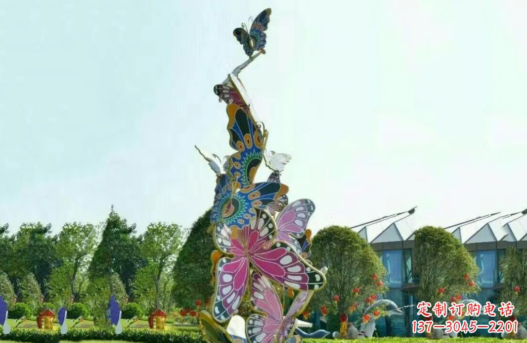 赣州不锈钢蝴蝶美丽的雕塑之美
