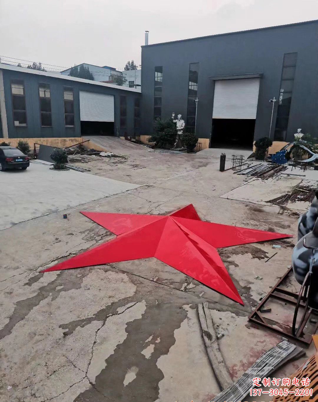 赣州五角星的魅力不锈钢景观雕塑