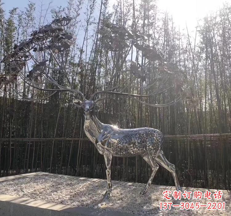 赣州不锈钢动物雕塑精美的艺术作品