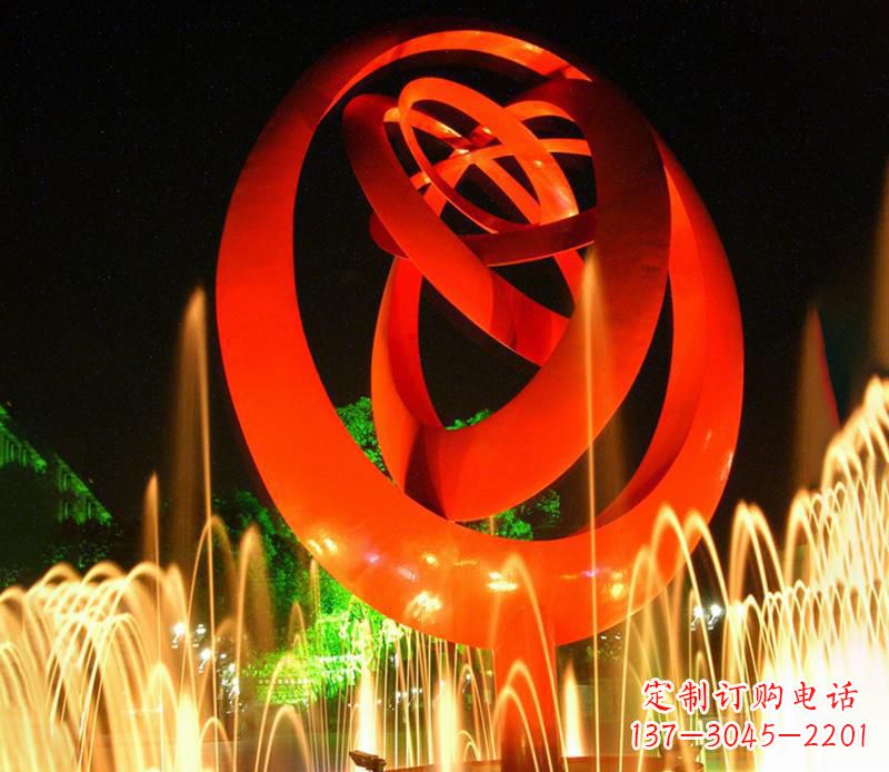 赣州圆环雕塑抽象的艺术之美