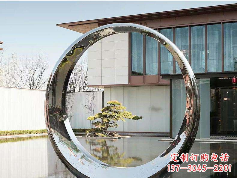赣州不锈钢月亮雕塑精美绝伦