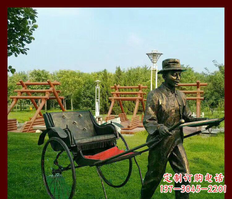 赣州细说黄包车夫人雕塑