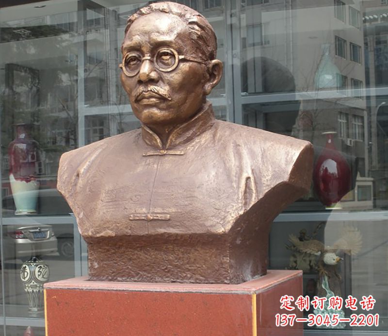 赣州蔡元培雕塑传承睿智的象征