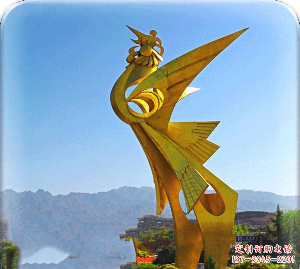 赣州城市美化之翅——凤凰景观雕塑