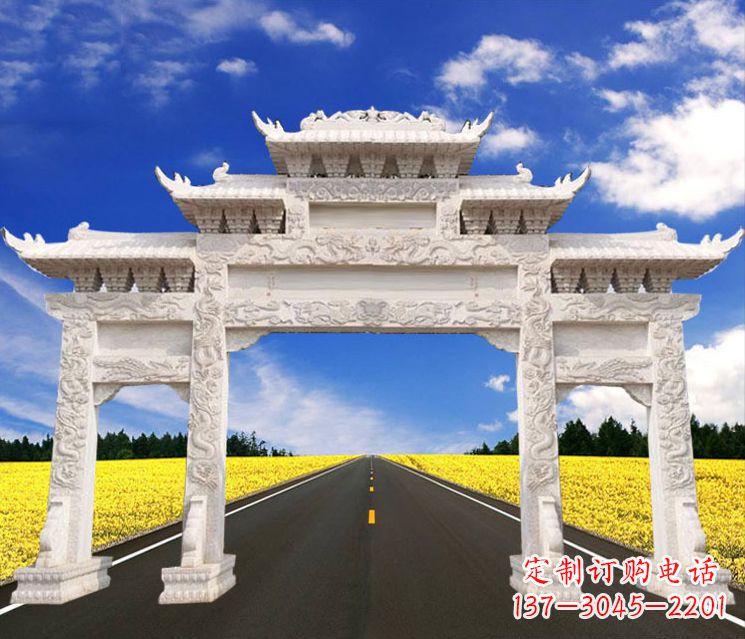赣州城市牌楼石雕——把文化传承到实体之中