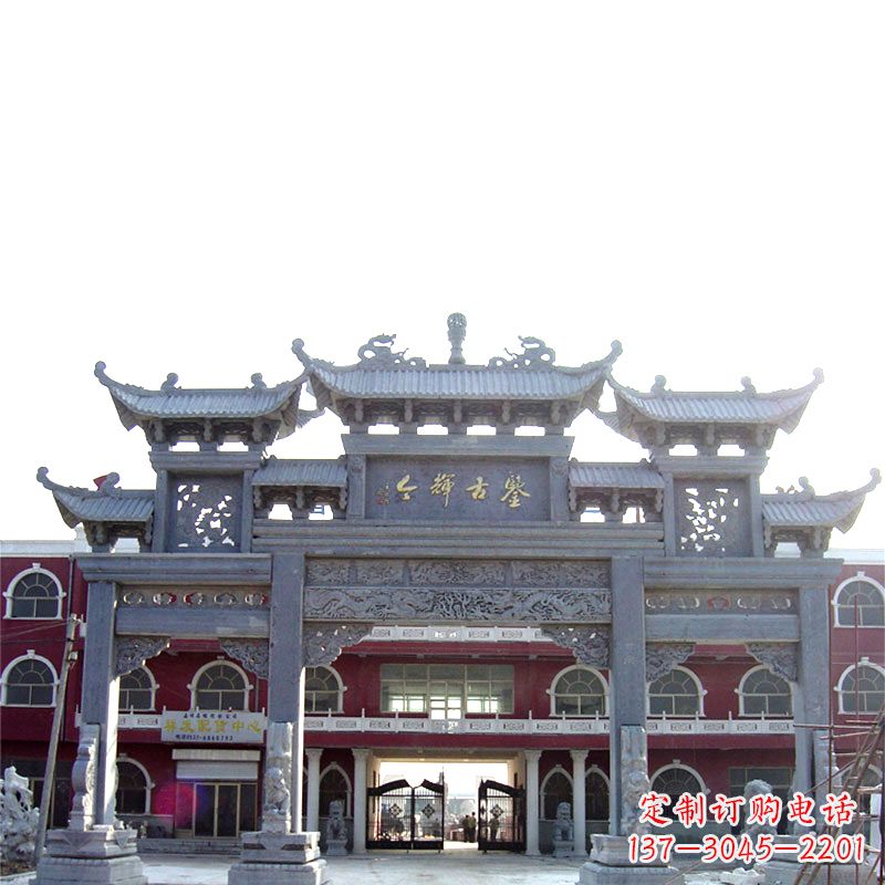 赣州石雕牌楼极致精美的城市艺术