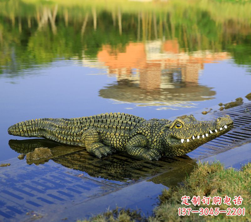 赣州玻璃钢水池雕塑——池塘水景的精美装饰