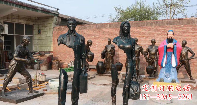 赣州铜雕男人的力量