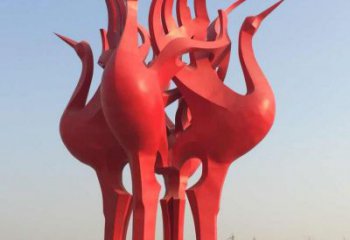 赣州仙鹤雕塑一座城市的标志