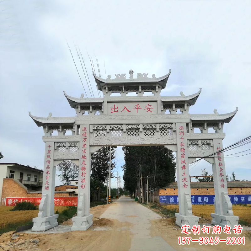 赣州石雕牌楼传承民间文化的艺术珍品