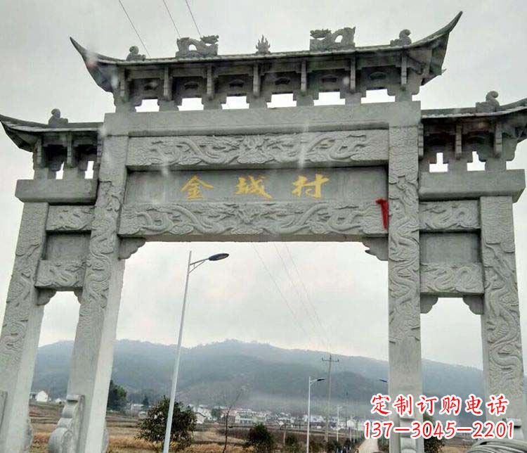 赣州该牌坊雕塑。