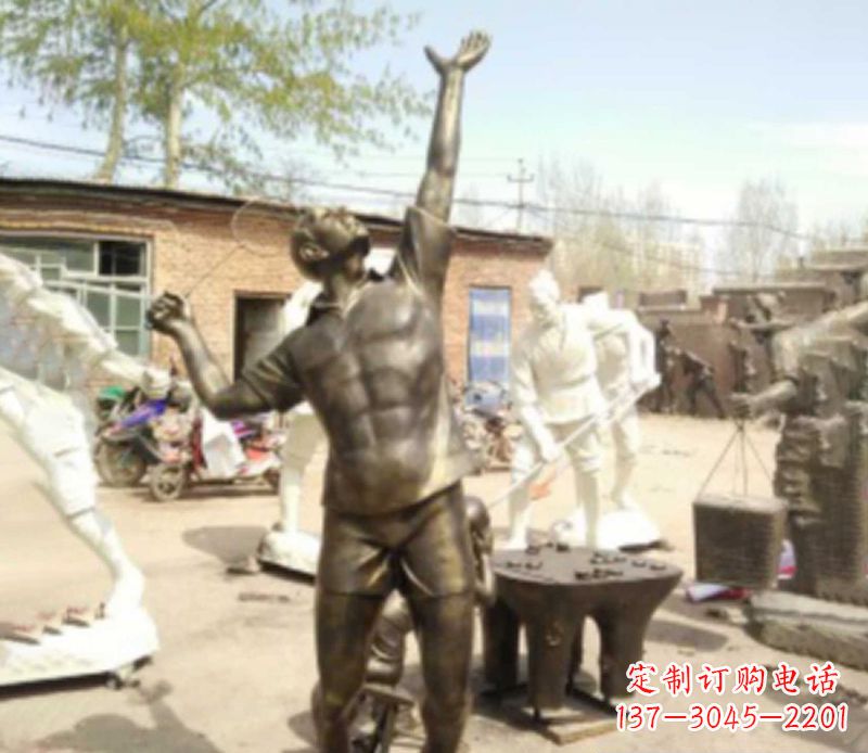 赣州羽毛球雕塑传承运动精神