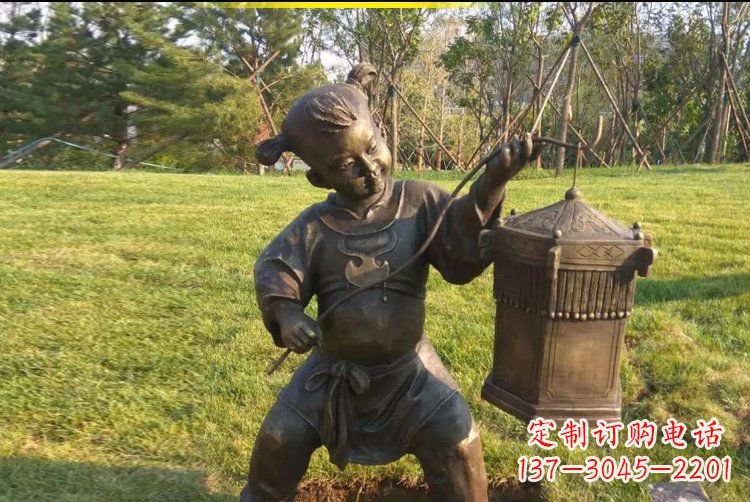 赣州灯笼雕塑点亮公园的精彩