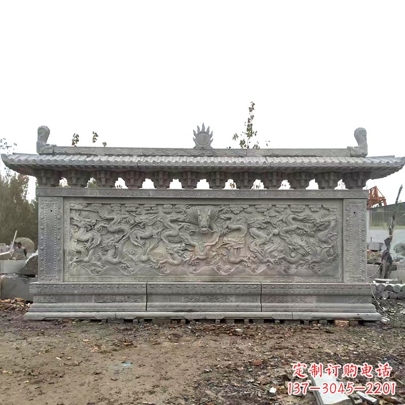 赣州大理石雕刻影壁墙
