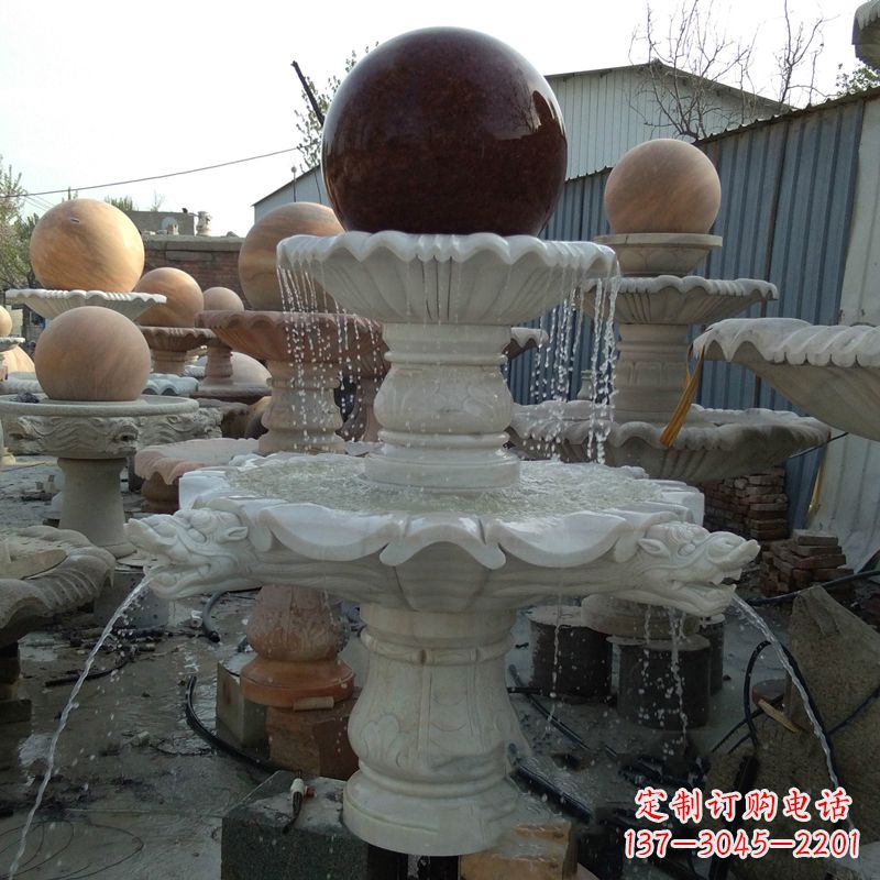 赣州大理石风水球雕塑传统文化的艺术精髓