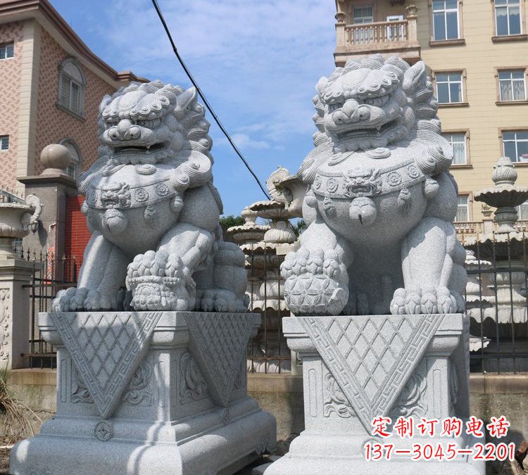 赣州大理石狮子雕塑,助您拥有完美的家居装饰