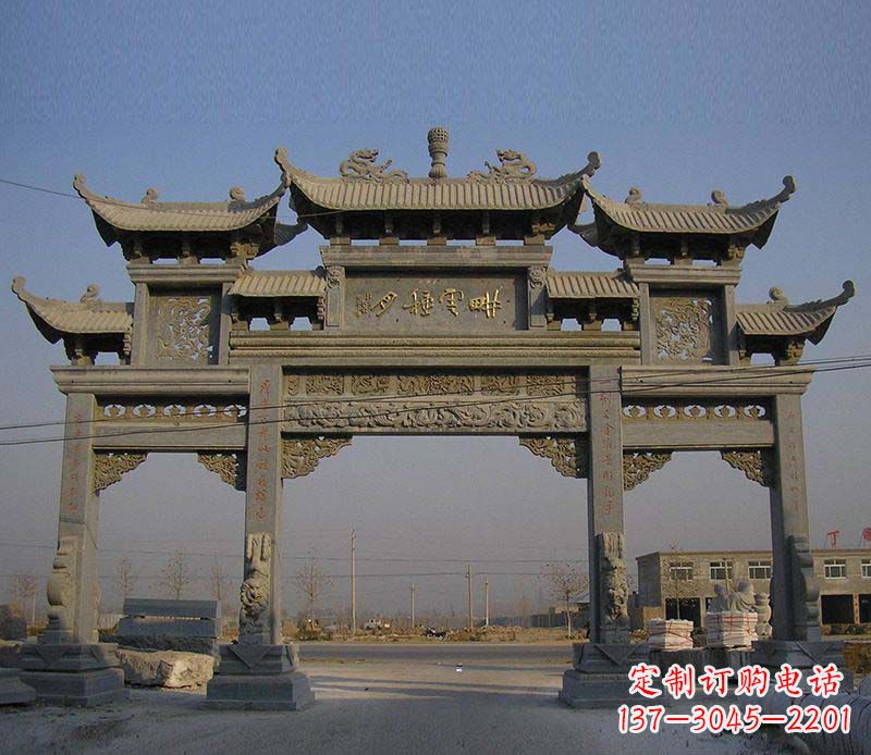 赣州大理石牌楼雕塑定制