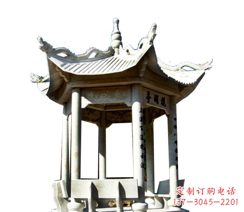 赣州大理石凉亭石雕,历史韵味浓郁