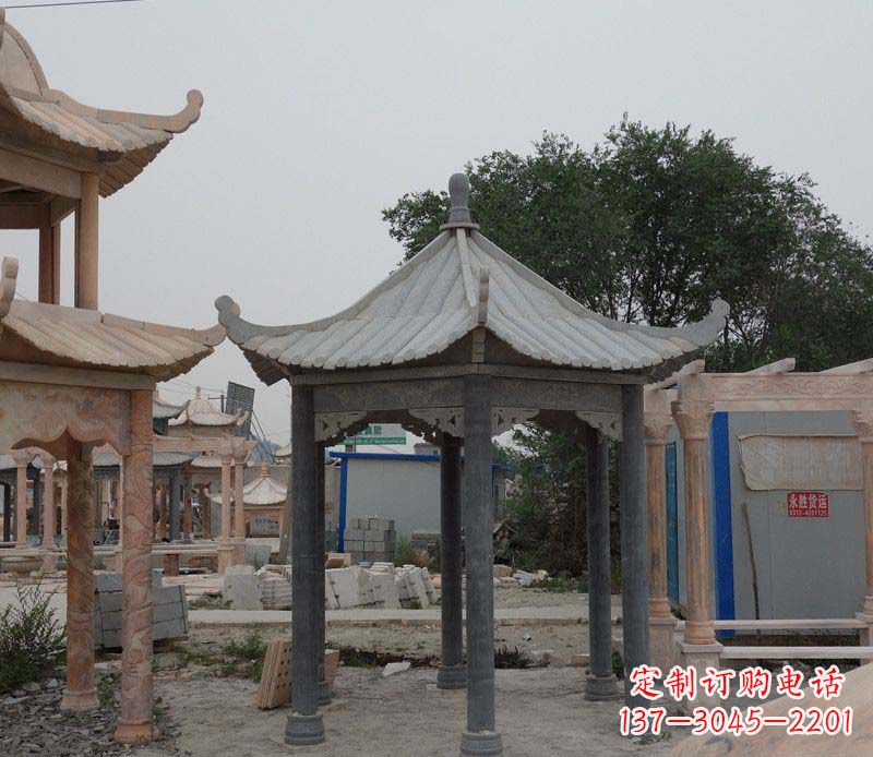 赣州大理石凉亭精美石雕