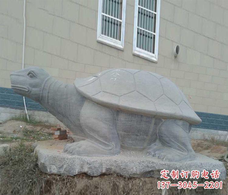 赣州大理石乌龟石雕精美的古典风格装饰