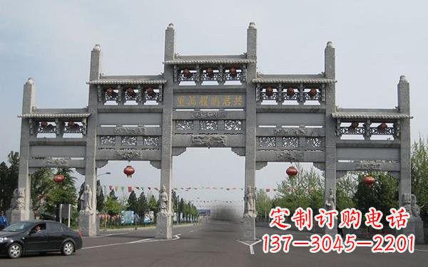 赣州精美大理石牌坊雕塑