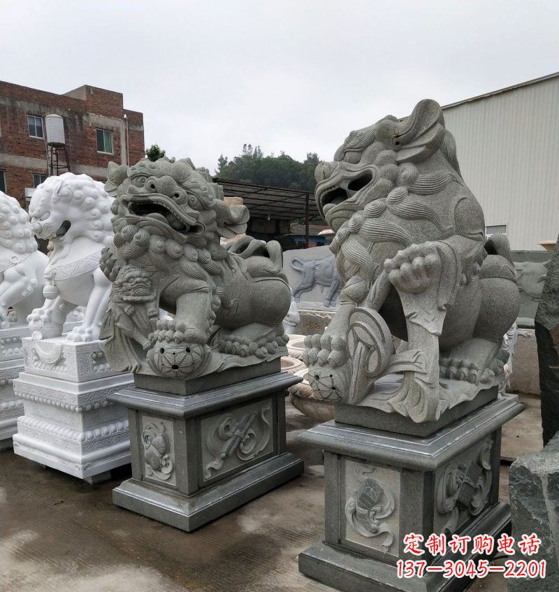 赣州大理石南方狮子雕塑