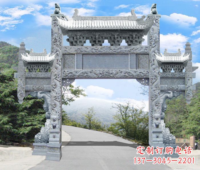 赣州精美牌坊雕塑