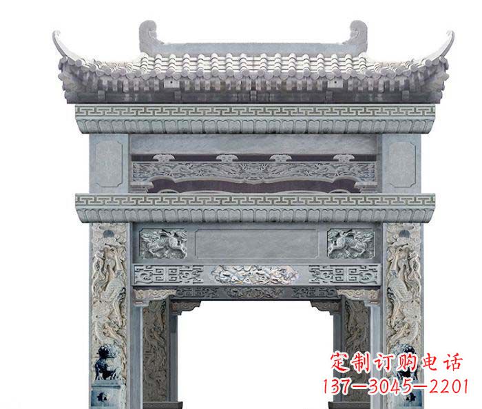 赣州精美石雕牌坊雕塑