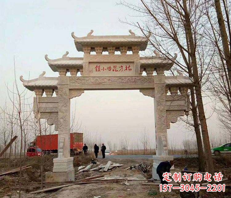 赣州大理石牌坊石雕