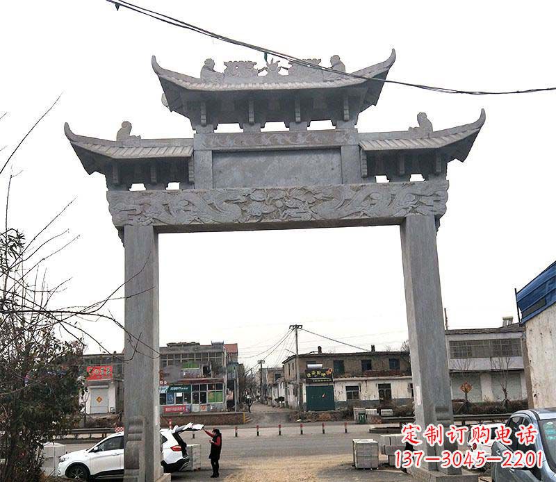 赣州精美大理石牌坊石雕