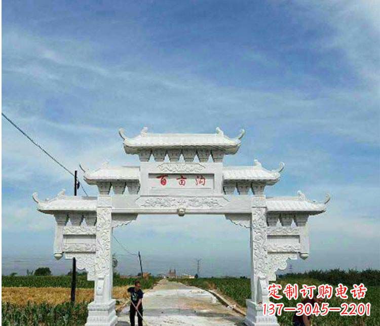 赣州西方风格石牌坊石雕