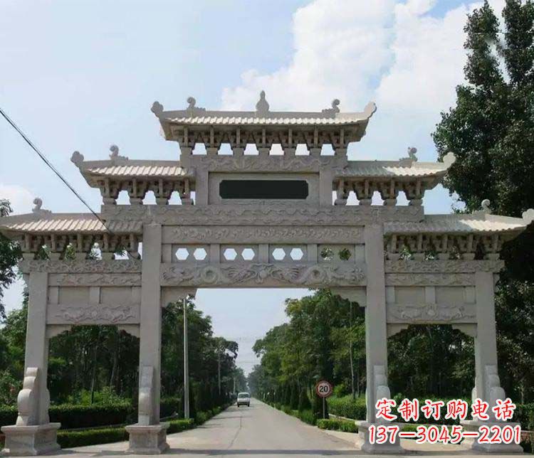 赣州定制牌坊雕塑,传承中国传统文化