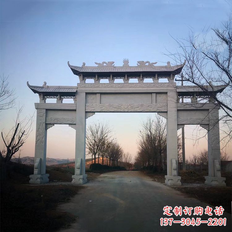 赣州道路三门石牌坊