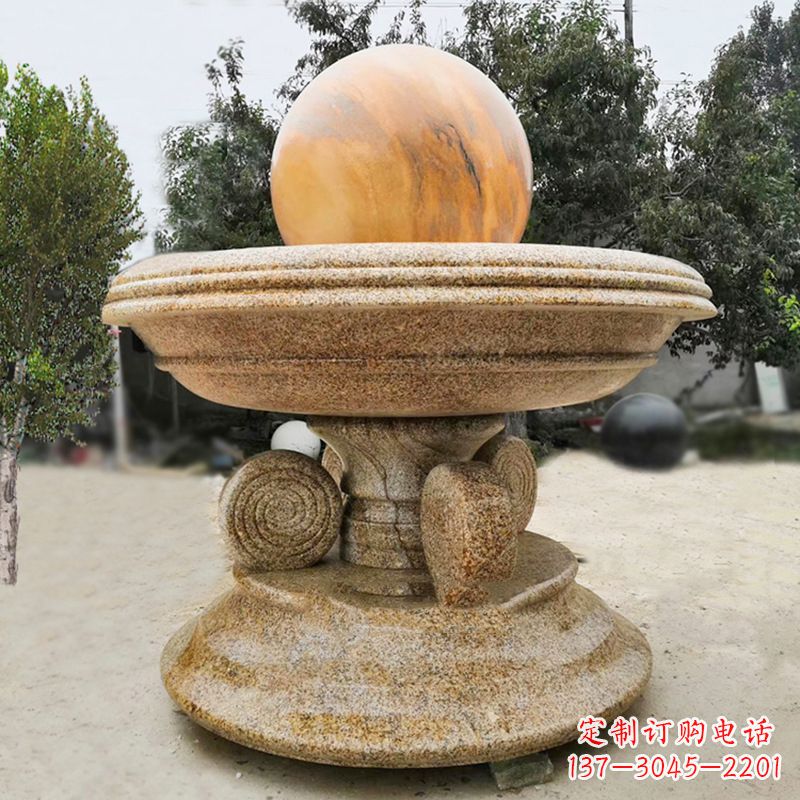 赣州中领雕塑最具创意的电动风水球雕塑