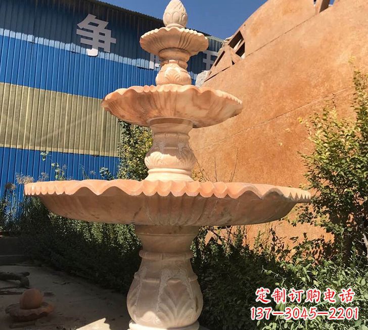 赣州跌水盆喷泉石雕——精美的喷泉雕塑