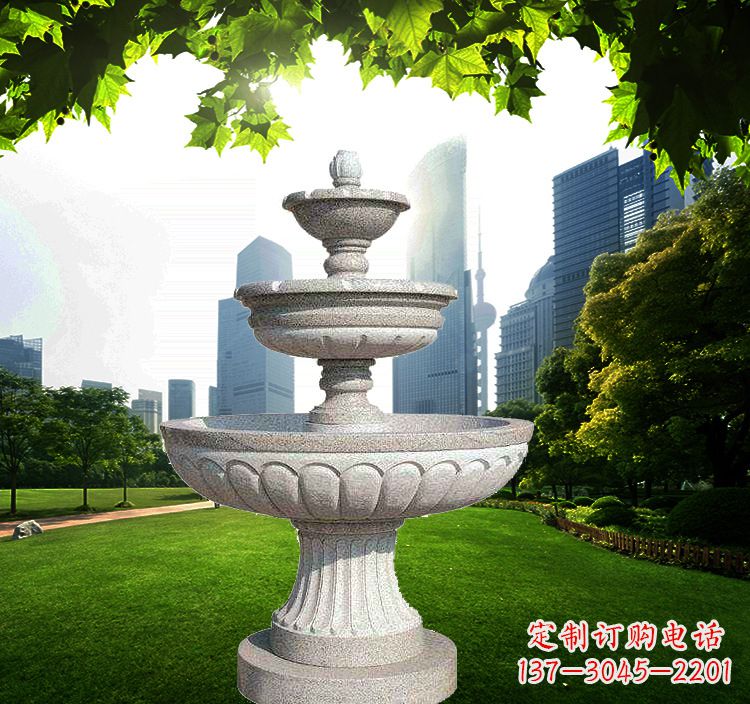 赣州跌水盆石雕喷泉