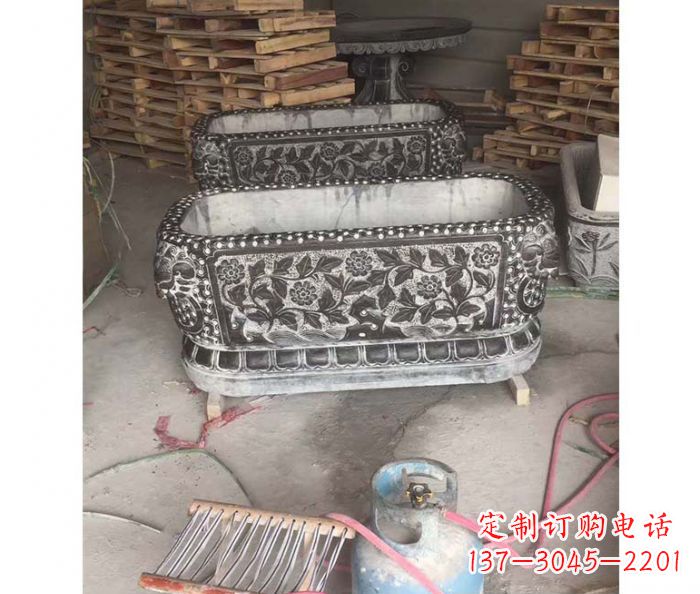 赣州仿古石水缸雕塑
