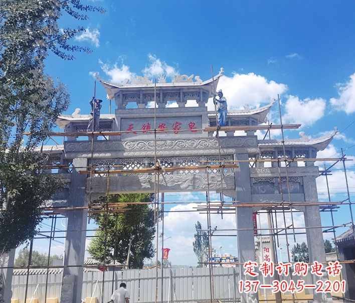 赣州方牌坊石雕