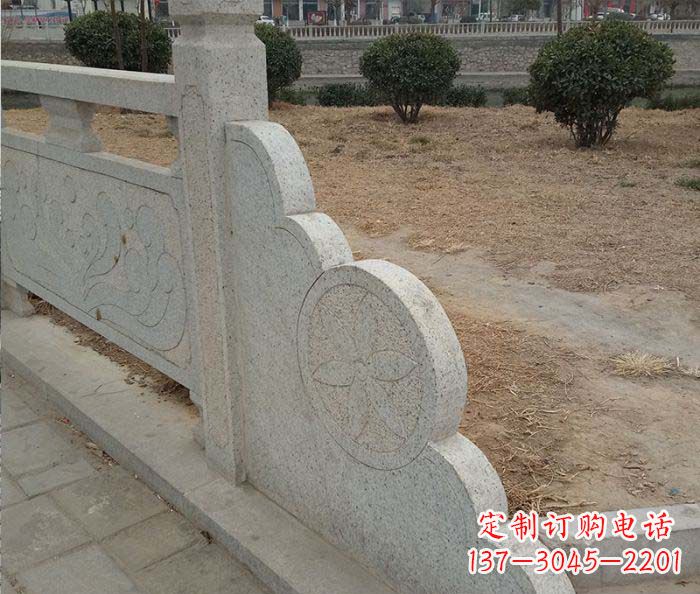 赣州精美仿古护城河石雕栏板