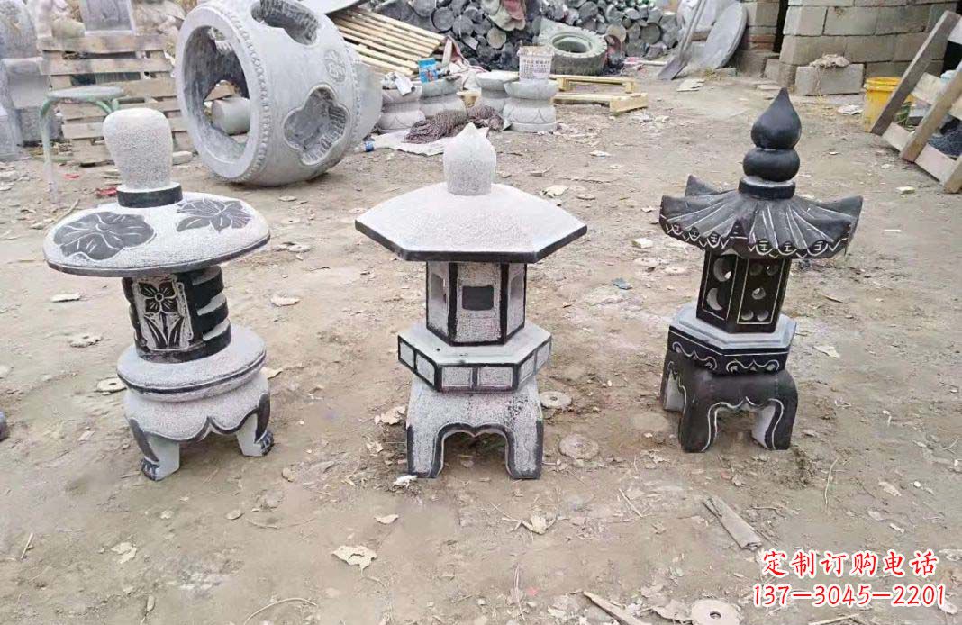 赣州传统仿古石灯雕塑