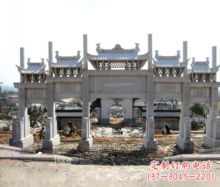 赣州仿古牌坊雕塑,定制专属你的古典魅力
