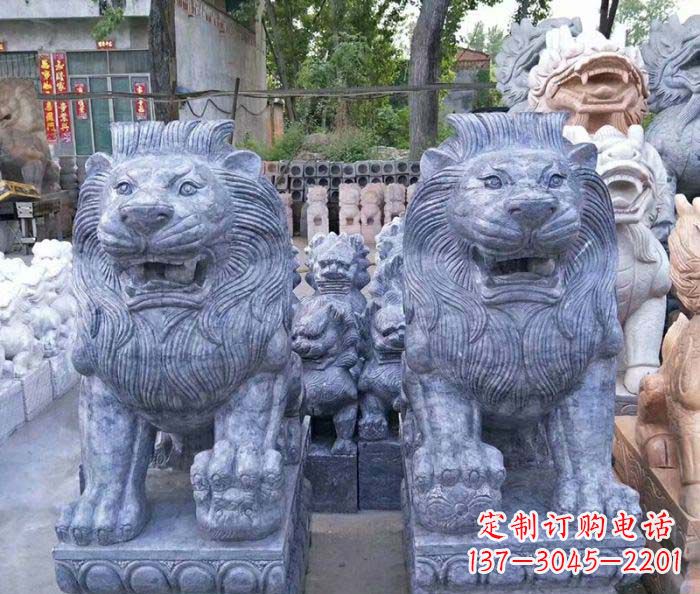 赣州仿古欧式石雕狮子