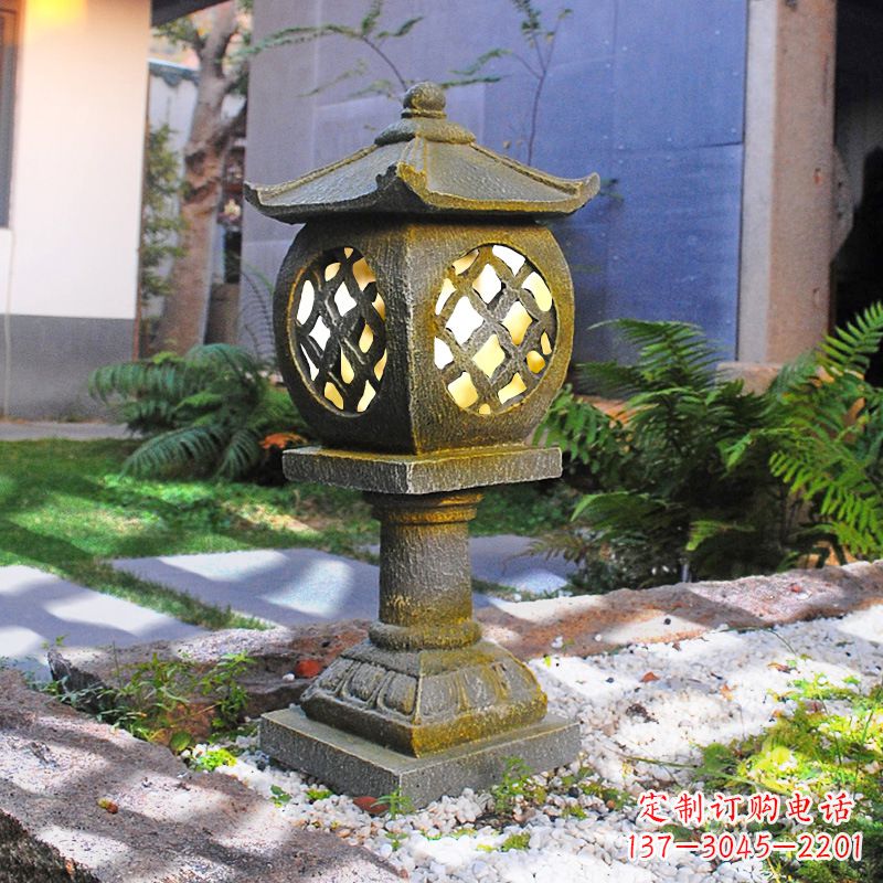 赣州仿古庭院石雕灯笼,精美雕刻点亮家园