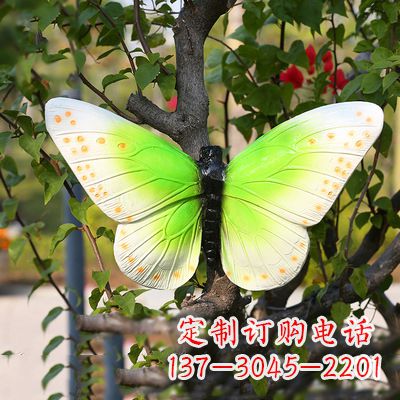 赣州浅绿色蝴蝶雕塑