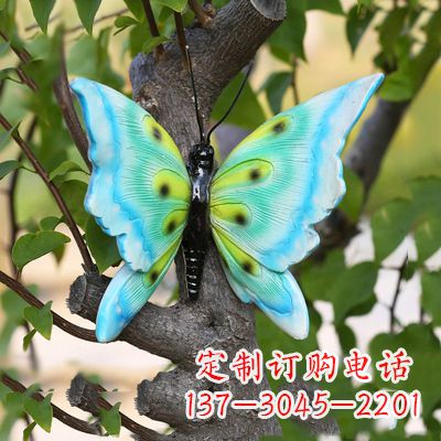 赣州蓝色蝴蝶雕塑